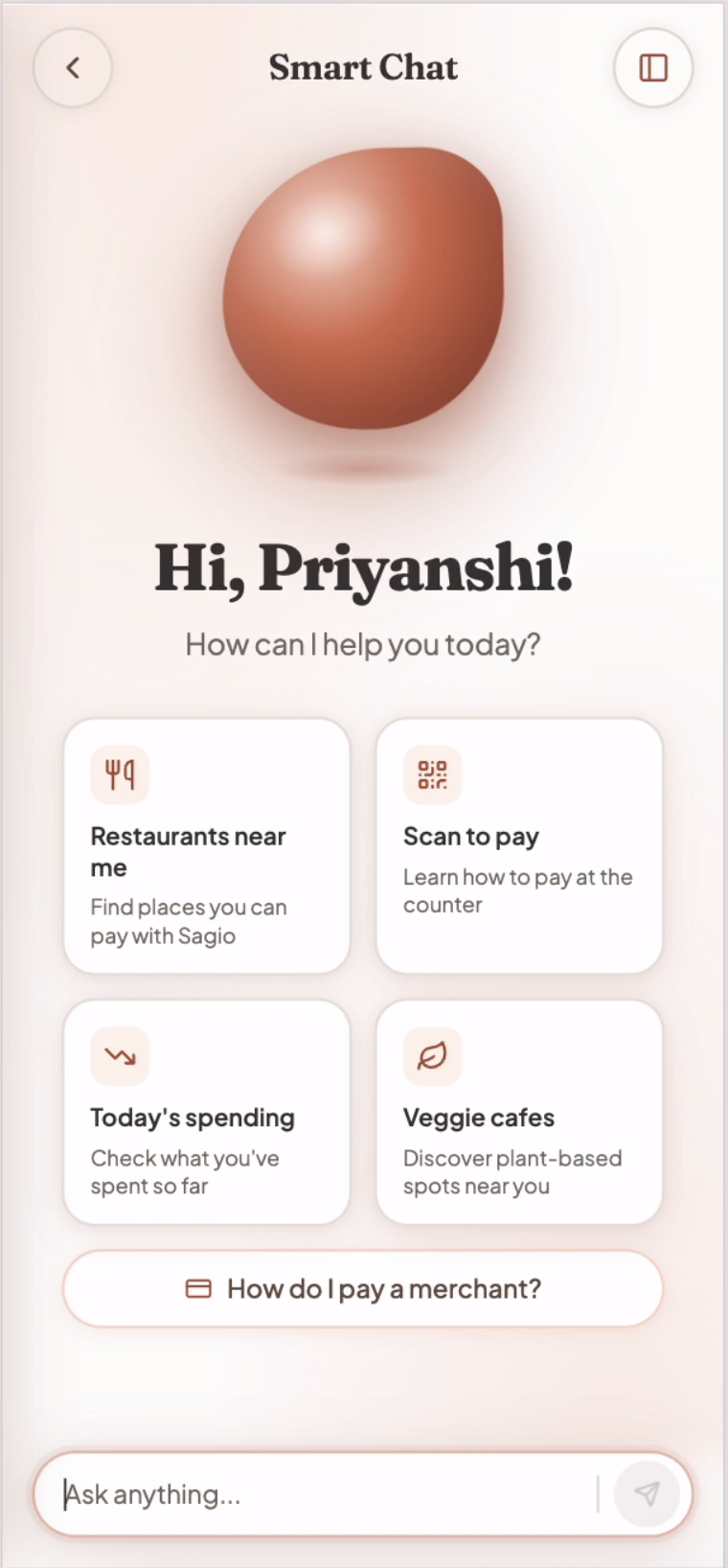 Sagio AI assistant on phone